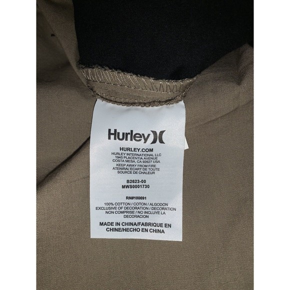 Men's Hurley OAO Southside Cotton 20" Length Shorts - Tan - Size 34 - NWT - Picture 5 of 6